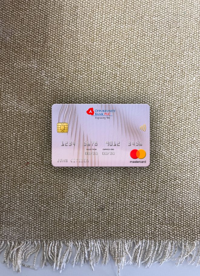 Download South Sudan Opportunity Bank mastercard photolook front Photoshop template